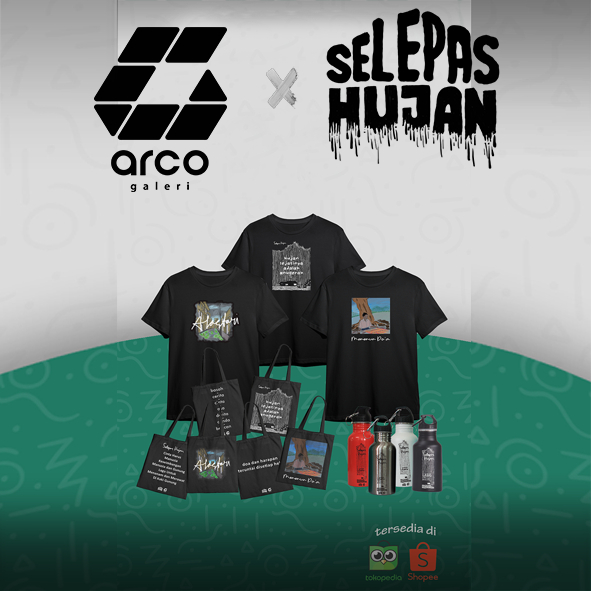 Merchandise Selepas Hujan - Selepas Hujan tersedia dalam Tshirt, Totebag  dan Tumbler