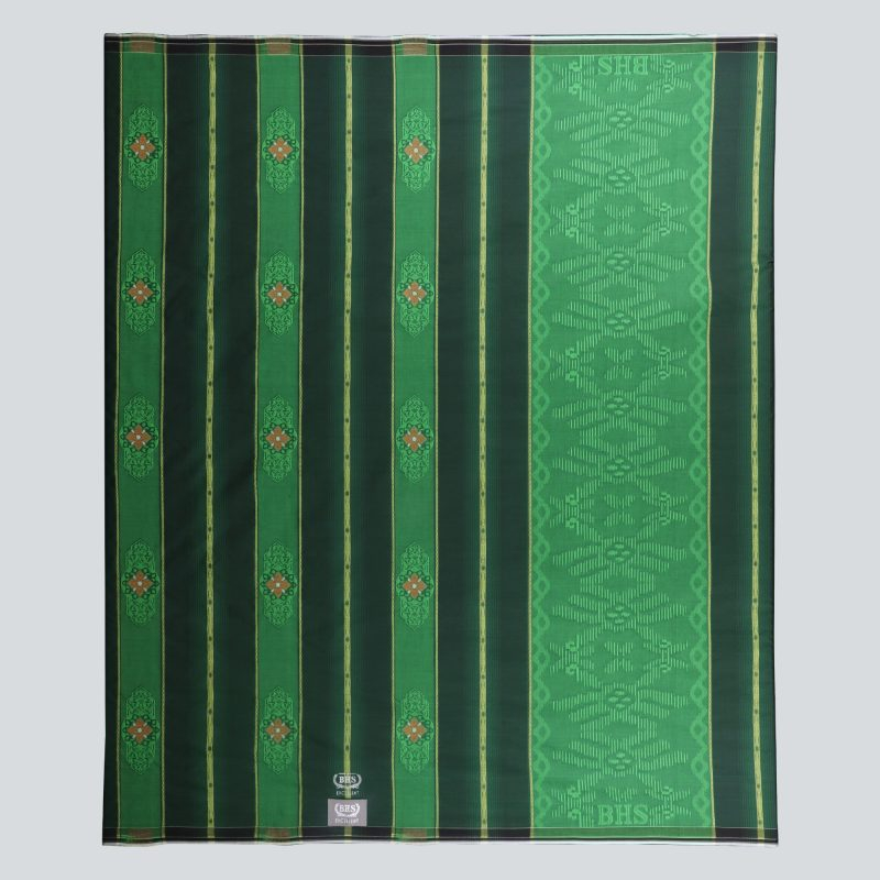 Sarung BHS Excellent Silver Motif Jacquard Songket Hijau