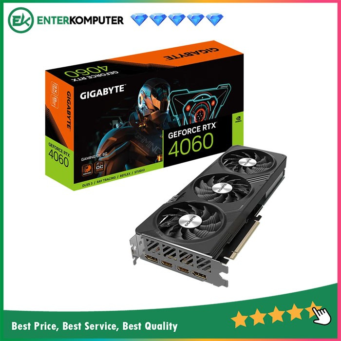 Gigabyte GeForce RTX 4060 8GB GDDR6 Gaming OC - GV-N4060GAMING OC-8GD