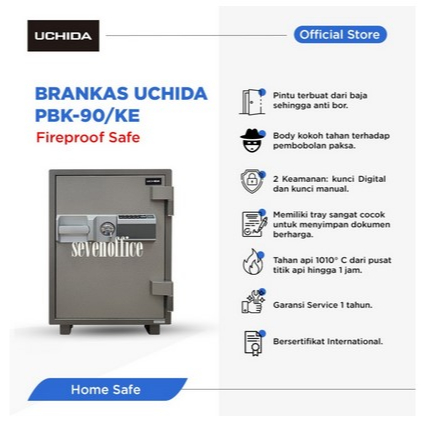 BRANKAS UCHIDA / BRANKAS BK-90 Digital & Manual / BRANGKAS TAHAN AP