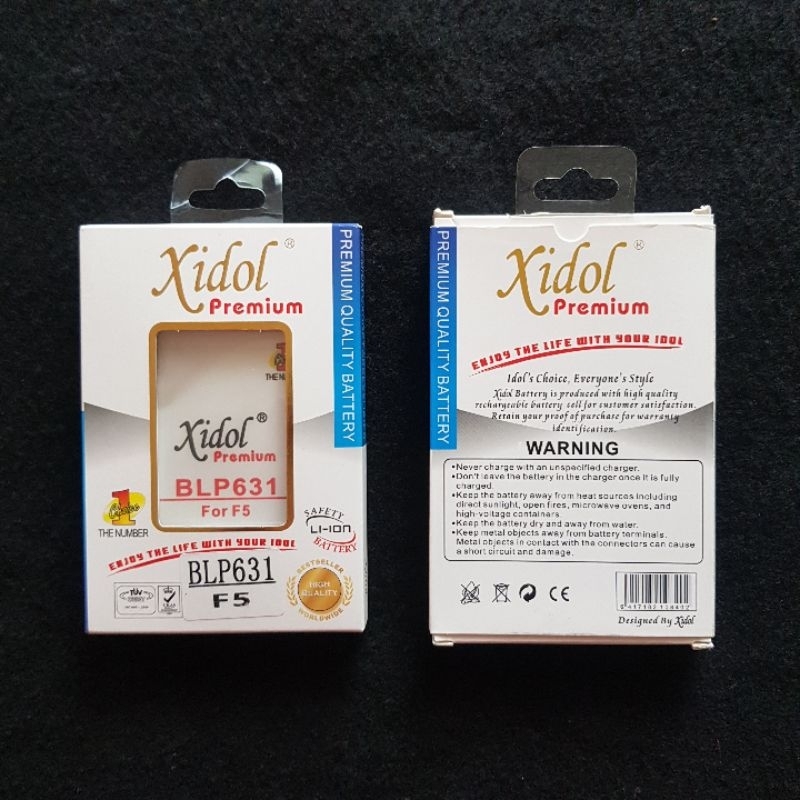 Baterai Xidol Batre Idol OPPO F5 F3 F5 PLUS BLP631 Battery Premium