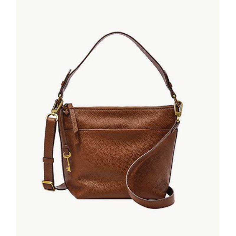 tasfossil julianna small hobo mdm brown m