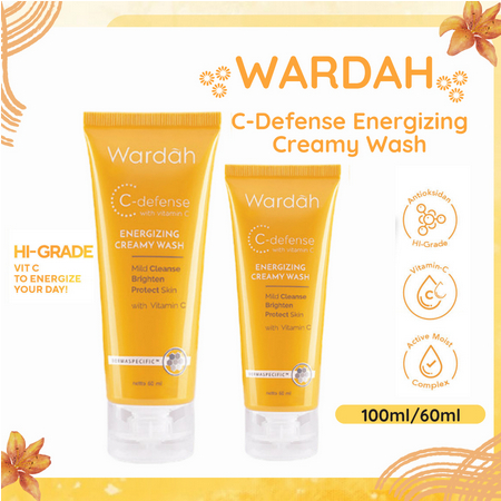 ❤️GROSIR❤️ Wardah C Defence Creamy Wash 100ml