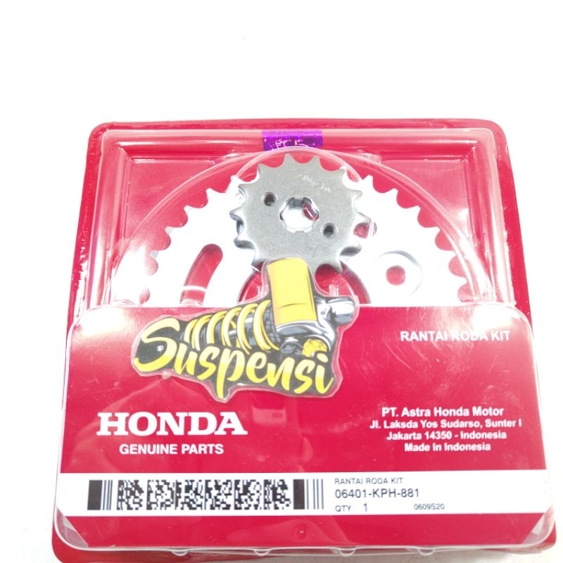 gear set rantai motor karisma Supra x 125 karbu Supra x125 fi Kirana Supra fit new kph