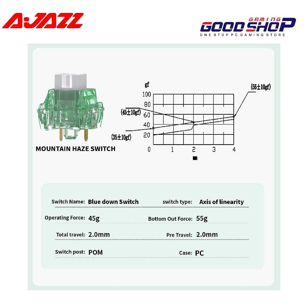AJAZZ SWITCH Foggy Mist Green Switch