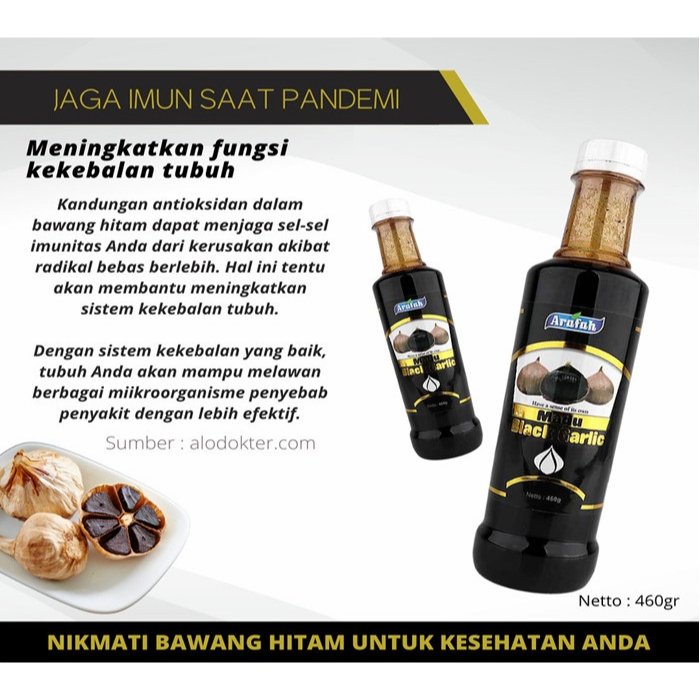 

Madu Black garlic bawang tunggal arafah 460gr