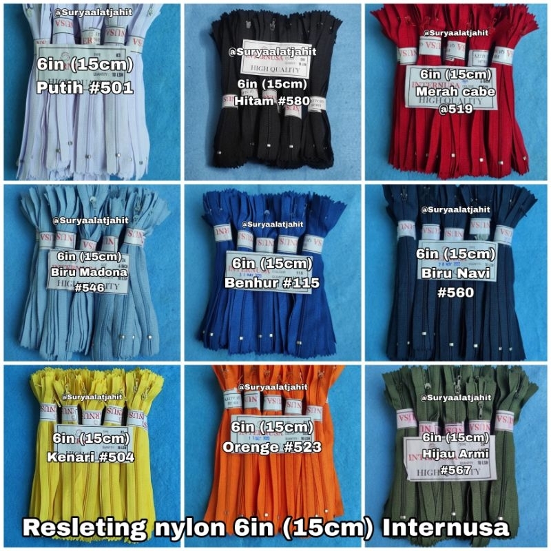 Resleting Internusa 6in/15cm 1wrn@1pak =rp.48.000/10lsn