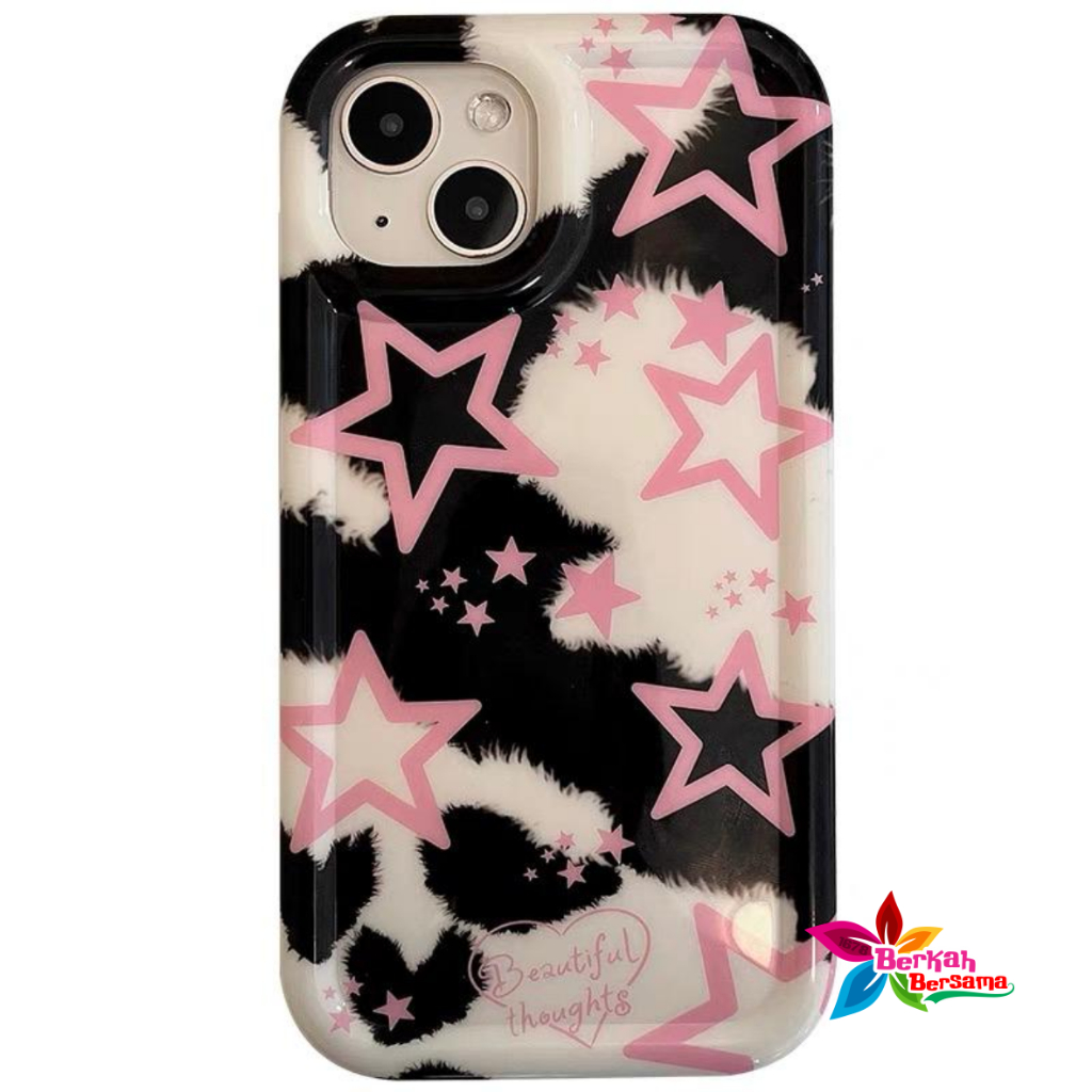 SS836 SOFTCASE SILIKON BINTANG HITAM FOR OPPO RENO 8T 4 4F F17 PRO 4 LITE 5 5F 5 LITE F19 PRO 6 7 8 7Z 8Z  A96 5G F5 F7 F1S A59 F11 PRO A78 A58 4G BB8655
