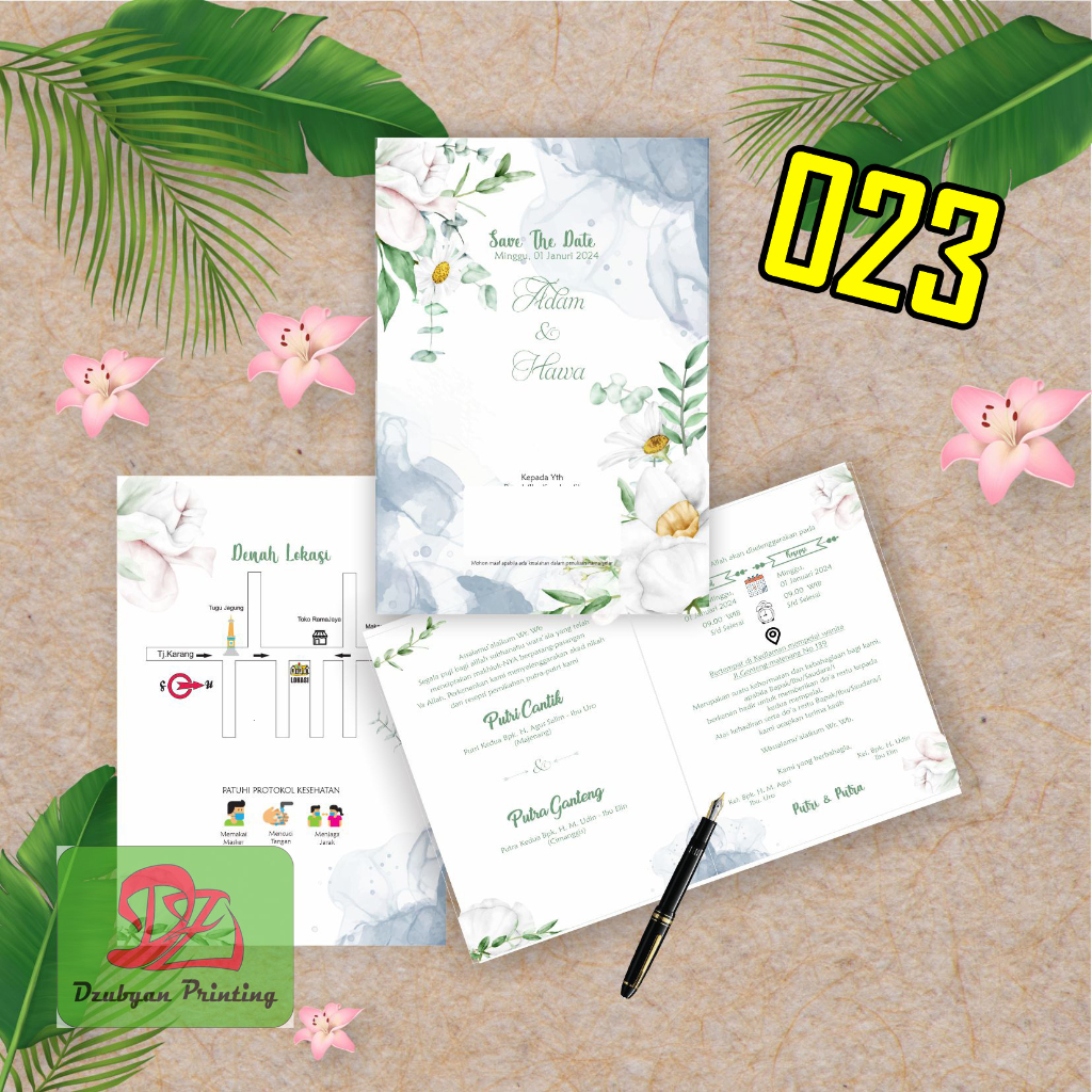 UNDANGAN PERNIKAHAN  VINTAGE  (foto)  Tanpa Minimal Order*  elegan, Murah, Proses  satu hari jadi, Tebal, Banyak Gratisnya-23