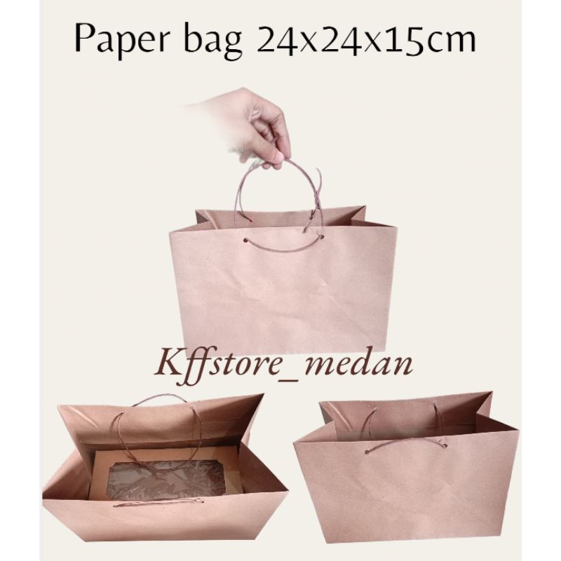 

Paper Bag 24x24x15cm (per pcs)