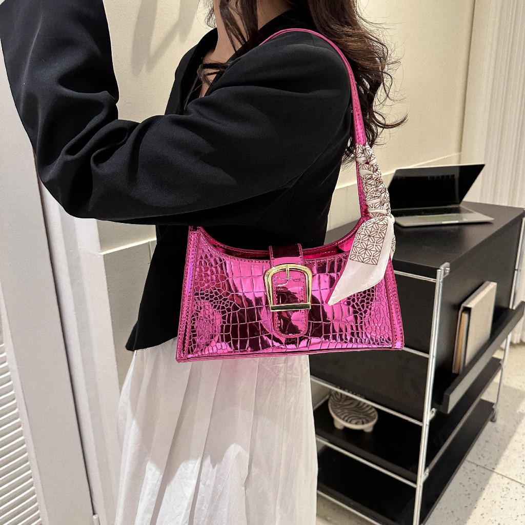 Funatic Tas Bahu Wanita Import Tas Shoulder Free syal Korean Style FA1136