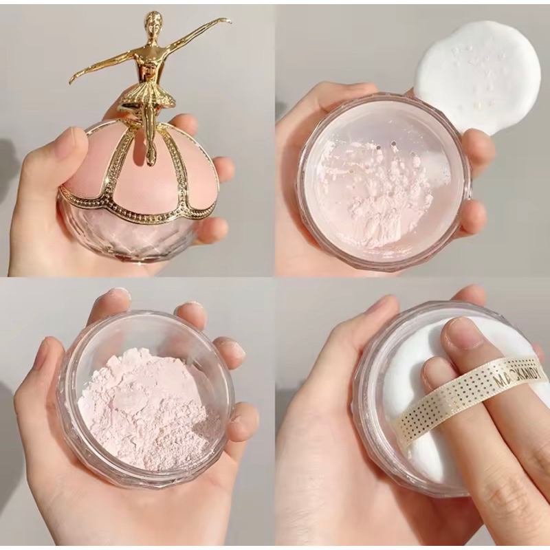 [READY STOCK] MACK ANDY Makeup Powder Loose Powder Oil Control Silky Clear Natural Ballet Shimmer Matte Waterproof