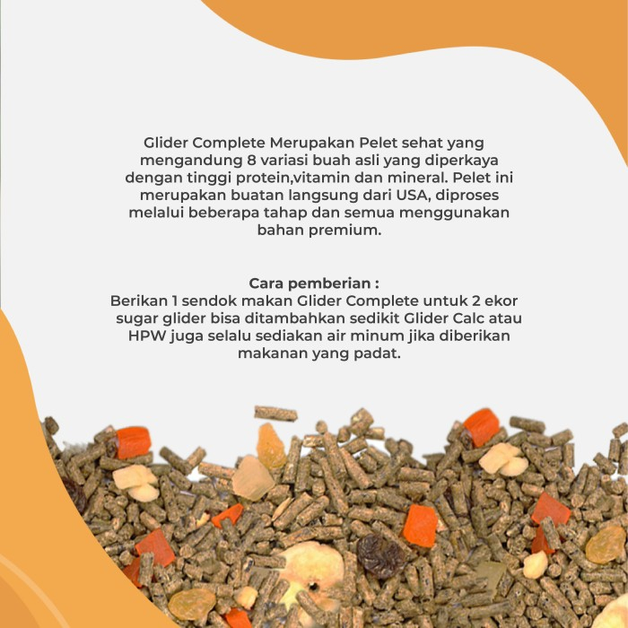 ADEWAP GLIDER Glider Pellet Makanan Sugar Glider Complete Daily Formula
