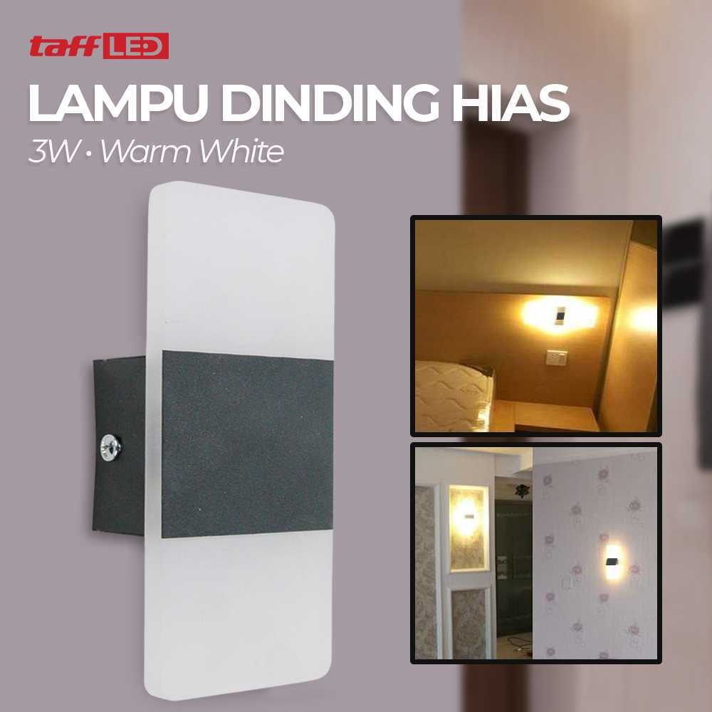 Lampu Dinding Hias Rumah Corridor Light 3W 3000K Warm White Lampu Dekorasi Desain Minimalis Warna Hangat Berkualitas