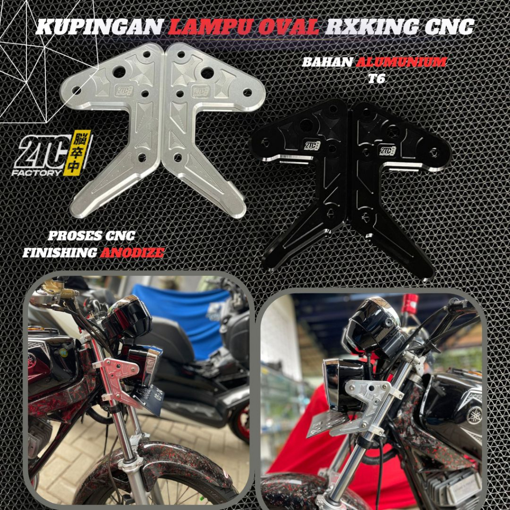 KUPINGAN LAMPU OVAL CNC V2 RX KING KUPINGAN LAMPU RX KING KUPING LAMPU RX KING