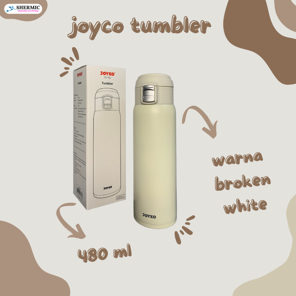 Cetak Custom Print UV Tumbler Stainless Termos Joyko Design Bebas Gambar Suka-suka Gift Hadiah Souvernir