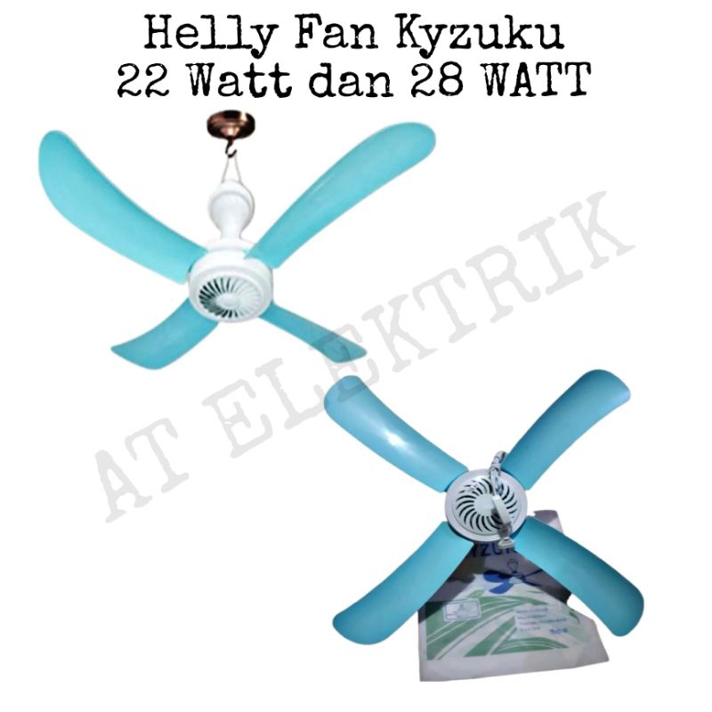 Helly Fan KYZUKU 22 WATT dan 28 WATT / Kipas Baling Baling / Kipas Helikopter / Kipas Kapal