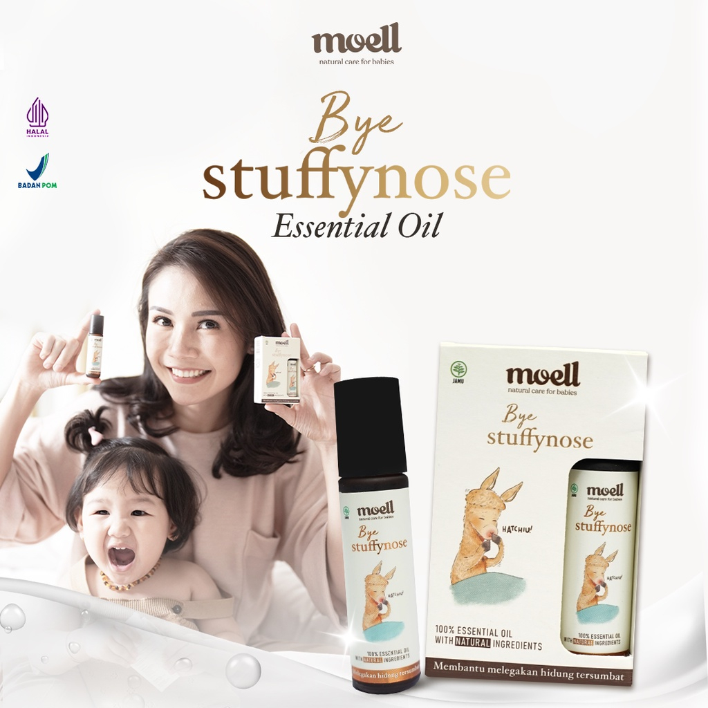 Moell Natural Essential Oil / Bantu Menyegarkan Tubuh Anak / BPOM