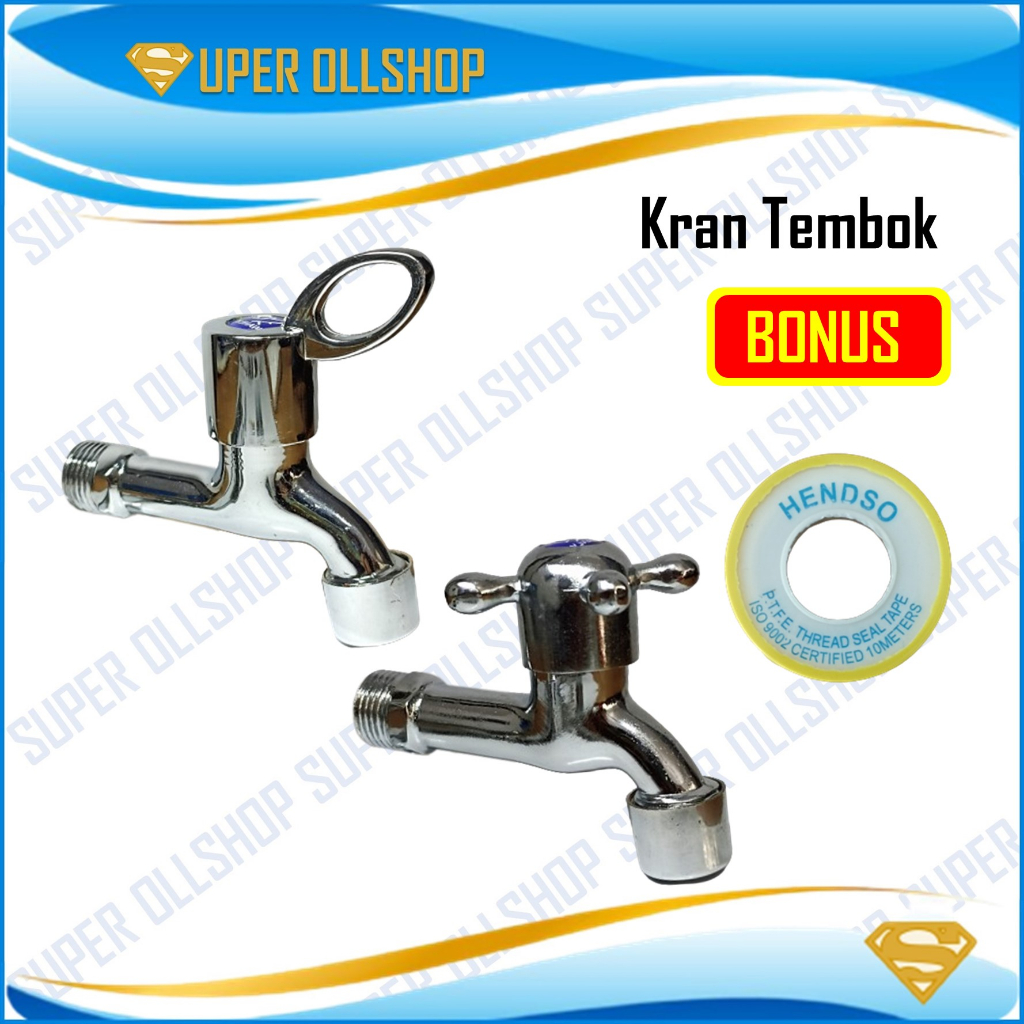 Kran Tembok Keran Air Ukuran 1/2 inchi Bahan Abs Dilapisin Chrome / Keran Tembok Taman Cuci Tangan Kran Kamar Mandi Putar Bahan Abs Chrome