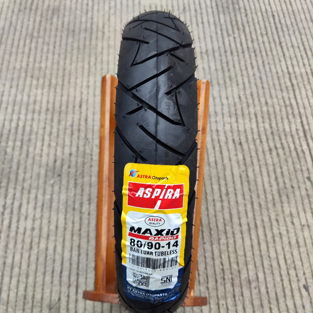 Ban motor matic Aspira Maxio Rapido 80 90 14 Tubeless