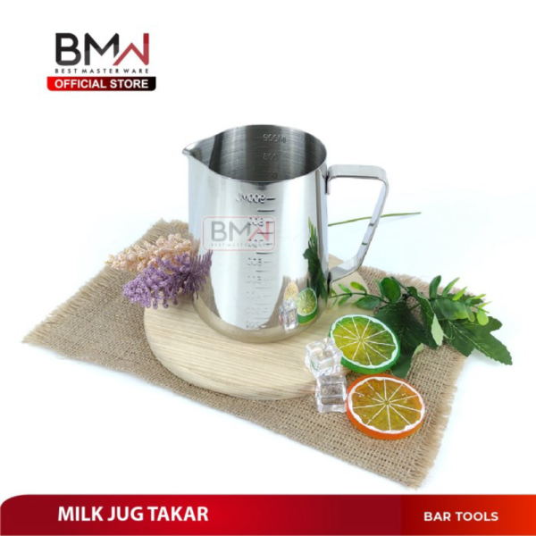

Dijual BMW Kitchen Ware - 1000ML Milk Jug Frothing Pitcher Susu Barista Latte Murah