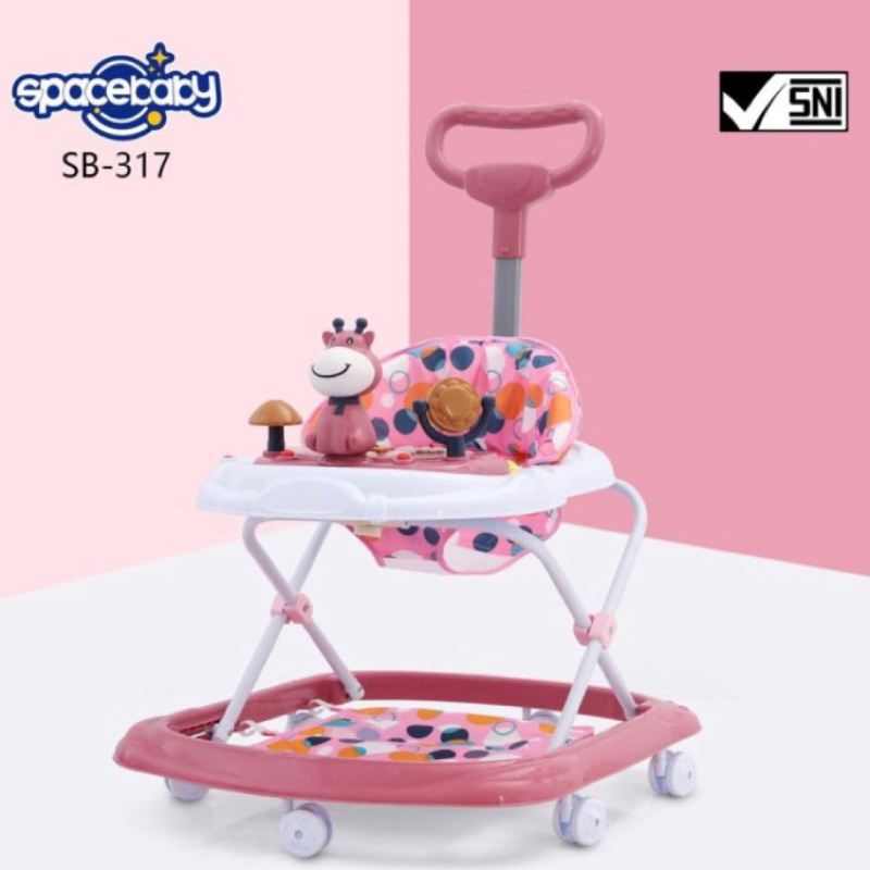 BABY WALKER SPACE BABY SB 317 DISERTAI MUSIK DAN DORONGAN