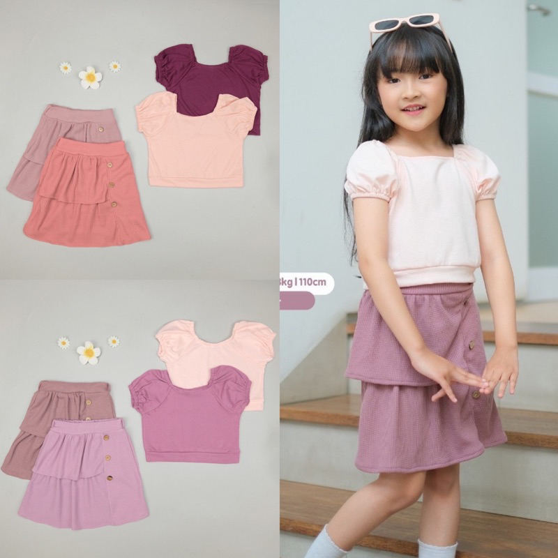 YUNA Set Rok Anak 1-5thn / Setelan Anak Perempuan