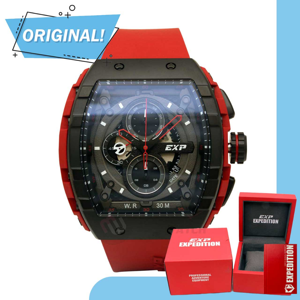 Jam Tangan Pria Analog Expedition 6782MC E6782 E 6782 MC 6782 MCRIPBAREN Original Garansi Resmi