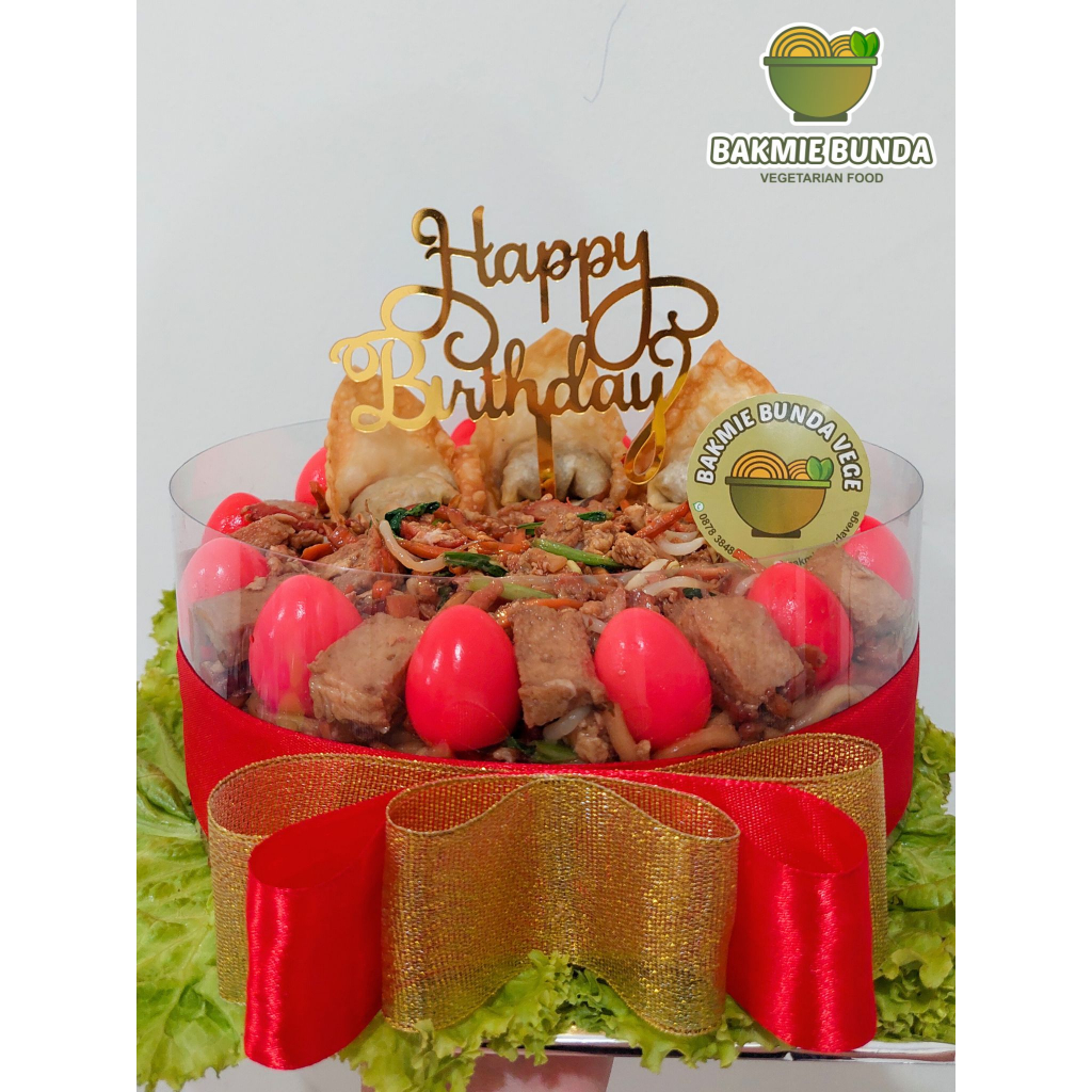 

KUE MIE GORENG VEGAN VEGETARIAN BAKMIE BUNDA NOODLE CAKE