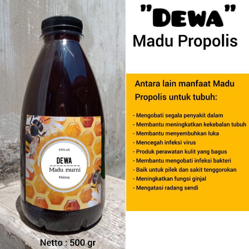 

Madu Murni Asli 100% Murni Propolis Kopi Randu Rambutan