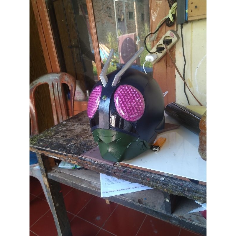 shin kamen rider helm cosplay