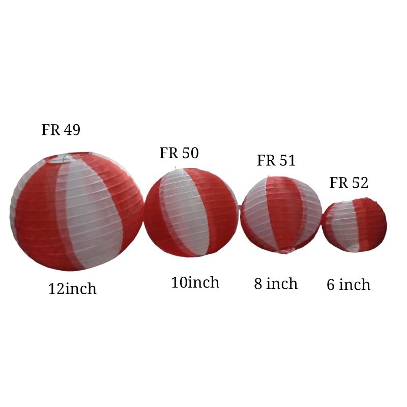 Lampion Kain Merah putih