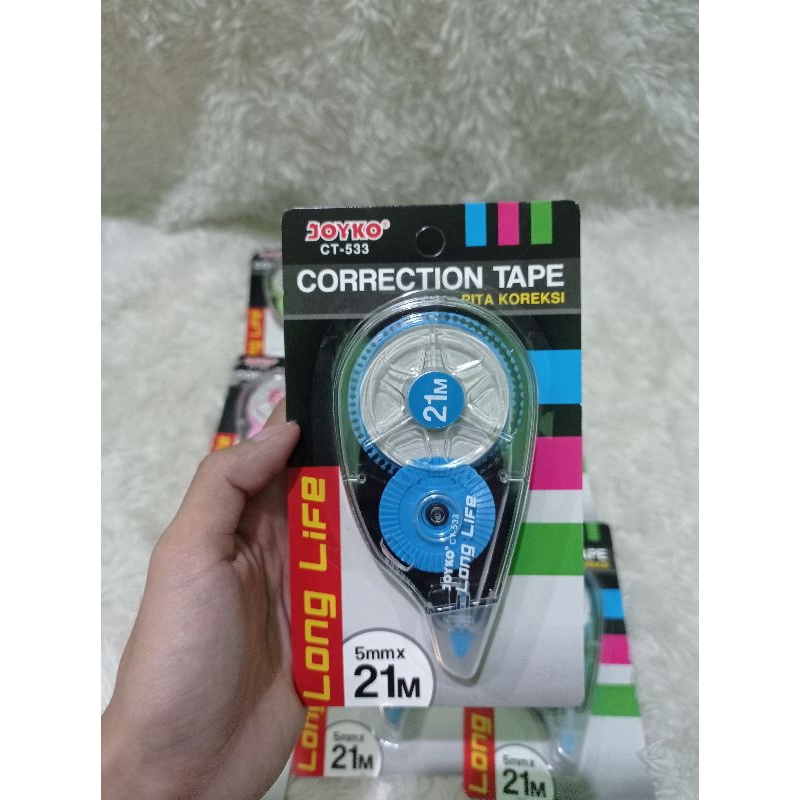 

Correction Tape Joyko CT-533 / Tip ex Kertas Roll Besar Long Life 21m x 5mm
