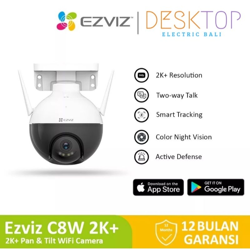 Ezviz C8W 4mp 2K Outdoor Pan Tilt IP Camera