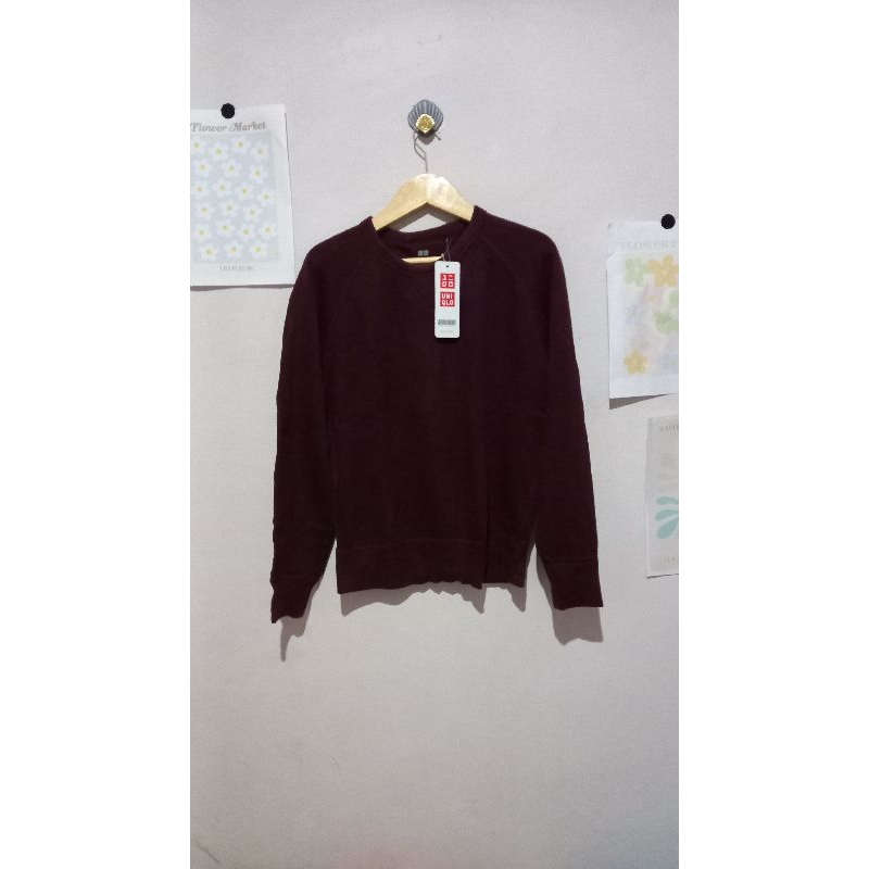 Crewneck uniqlo maroon
