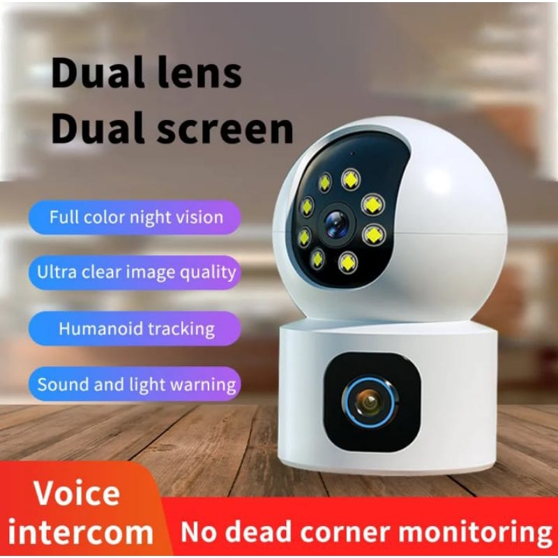 NEW IP Camera v380 pro 8mp auto tracking dual lensa cctv wireless 1080P