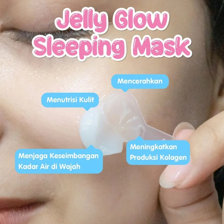 PIGEON Teens Jelly Glow Sleeping Mask 30g || Masker Wajah