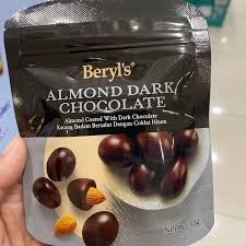Beryl's Almond Coated With Dark Chocolate 45g Beryl’s Cokelat Beryls Ori Ready Stock Jastip Malaysia