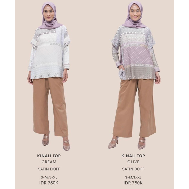 Preloved Kinali Top by Ria Miranda Olive