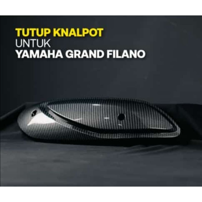 Tutup cover knalpot Filano motif Carbon Pelindung knalpot Filano