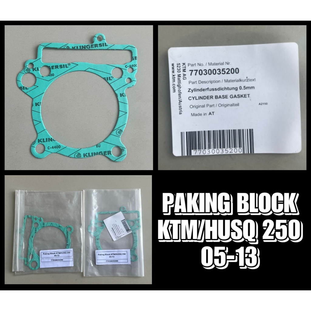 PAKING BLOK CYLINDER HEAD KTM HUSQVARNA 250CC TAHUN 2009-2013