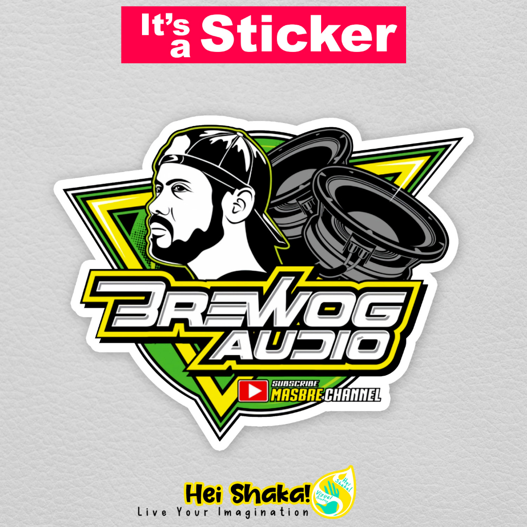 

Stiker Brewog Audio Sticker Vinyl Anti Air