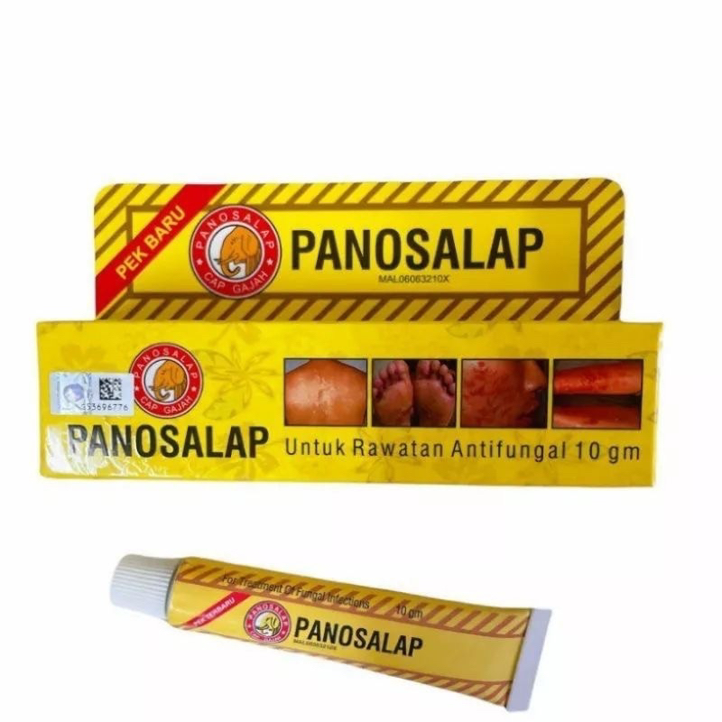 Panosalap salap gatal selangkangan panu kurap kutu air salap anti jamur cap Gajah Malaysia