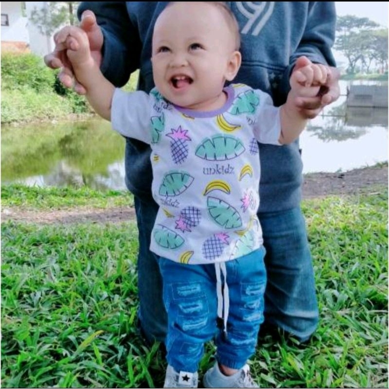 celana panjang anak soft jeans/ semi jeans