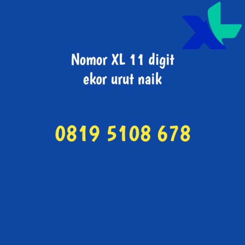 nomor xl 11 digit ekor ratusan rapih murah