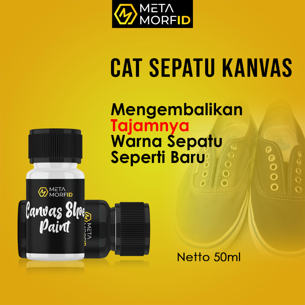 Metamorfid Shoe Paint Cat Sepatu Canvas Kanvas Dan Suede 50ml