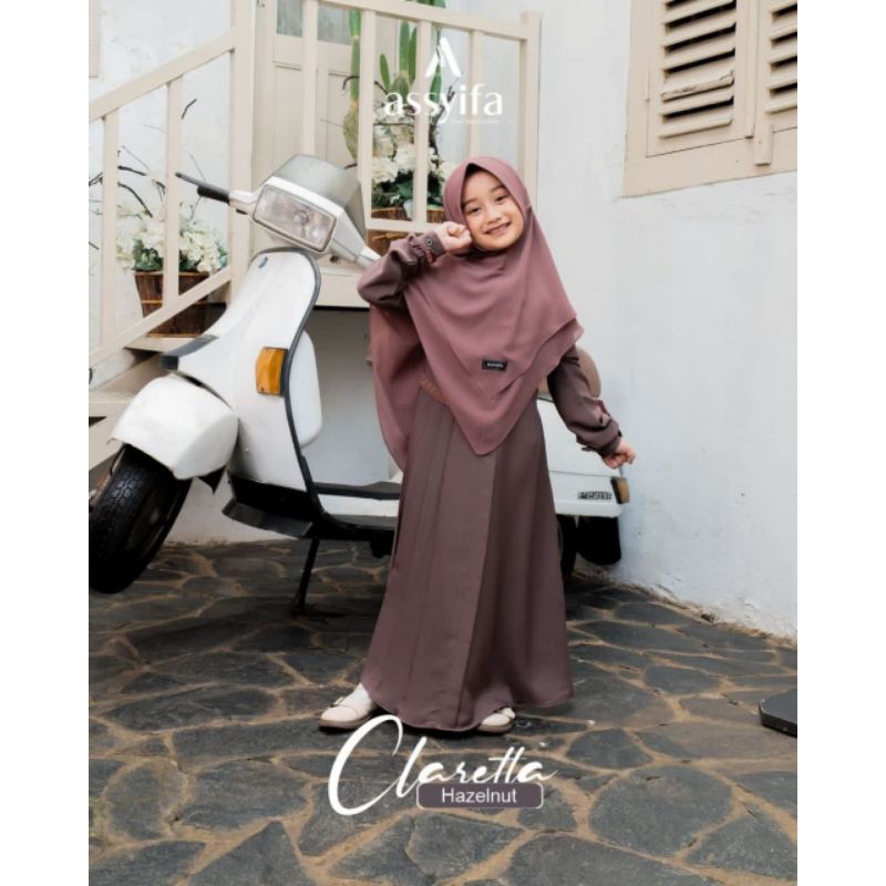 claretta by assyifa gamis kids  set khimar