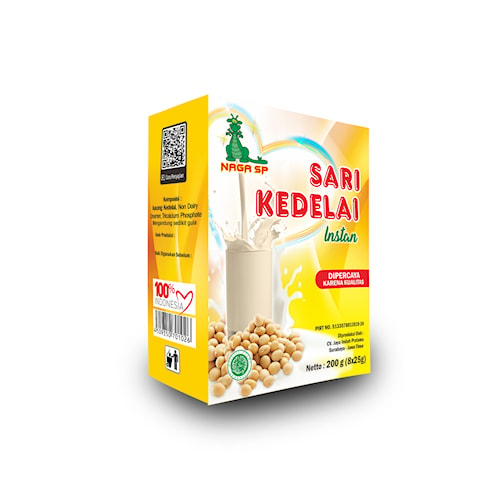 

Soya Sari Kedelai Naga Sp 200 Gram( 8 x 25 Gram ) Sachet Beli 2 Gratis 1