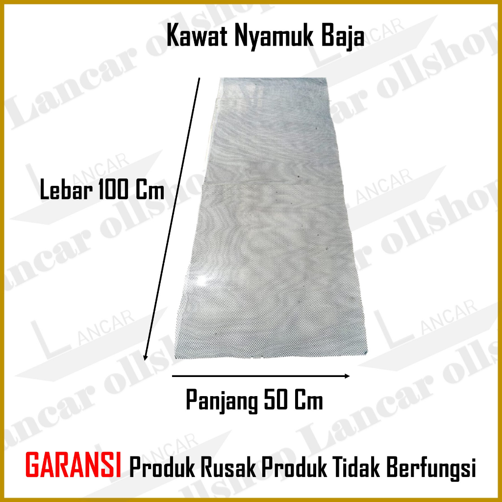 Kawat Nyamuk Jaring Baja / Kasa Nyamuk / Jaring Kawat Parabola Warna Wire Mesh PVC Tebal