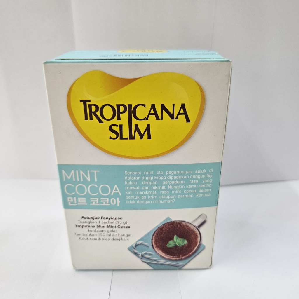 Tropicana Slim Mint Cocoa Minuman Cokelat Rasa Mint 4x15 gram